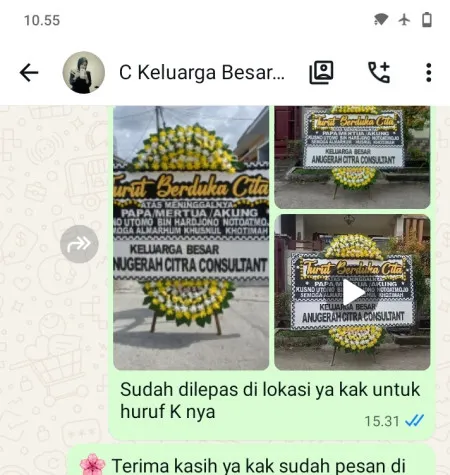 Pengiriman Papan Bunga Duka Aeon Mall Bsd